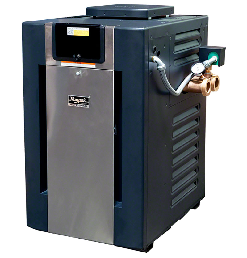 B-R268EPX 266,000 BTUs Pro Series Pool and Spa Heater - Propane Gas - Salt Water - ASME Certified