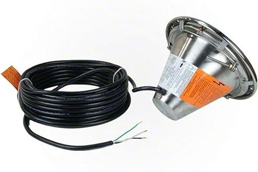Pentair Amerlite Pool Light for Inground Pools with Stainless Steel Facering | 500W 120V 50' Cord | EC-602128