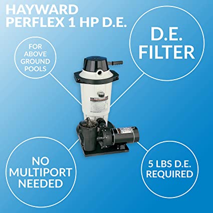 Hayward Perflex® D.E. Filter w/ 1.5 HP PowerFlo Matrix® Pump