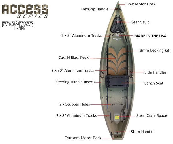 frontier-12-access-series-fishing-kayak.jpg Frontier 12 Access Series Fishing Kayak