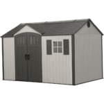 12.5 Ft. x 8 Ft. High-Density Polyethylene (Plastic) Outdoor Storage Shed with Steel-Reinforced Construction