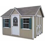 12 x 10 ft Classic Wood Cottage Panelized Storage Shed