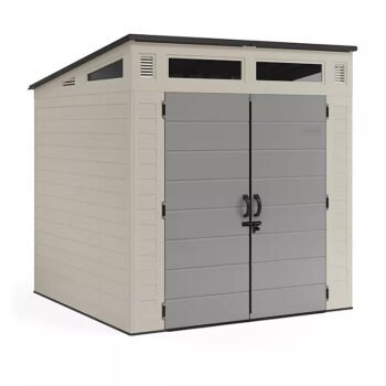 7′ x 7′ Modernist Resin Outdoor Storage Shed