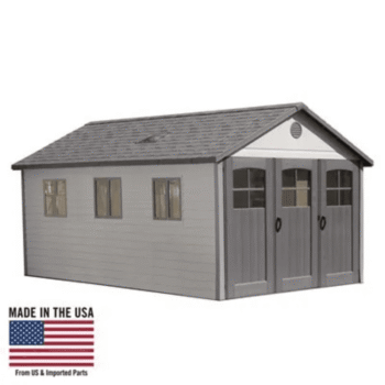 Lifetime 11×21 Storage Garage Kit W/ 9 Ft Wide Doors (60237)