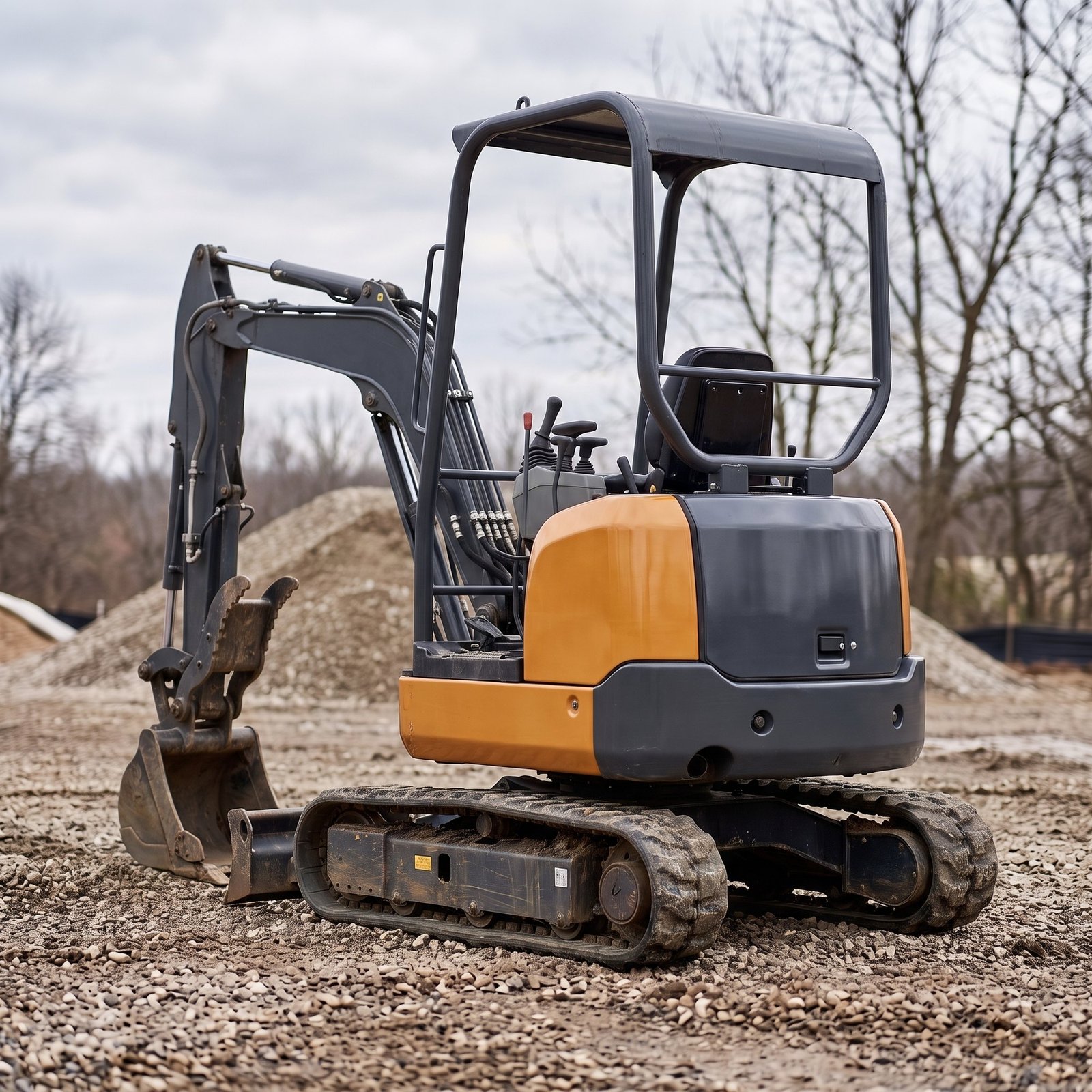 nestiques-mx17-mini-excavator-rear.jpg MX-17 mini excavator from the rear showing the counterweight and engine hood