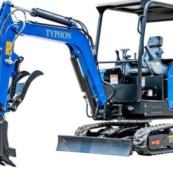 TYPHON TERROR X2 STORM 2.5-Ton Mini Excavator – Kubota V1505 25HP Diesel Engine EPA-Certified Crawler Digger